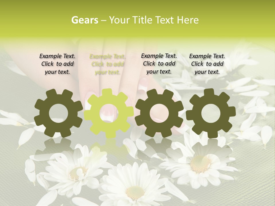 Woman Treatment Finger PowerPoint Template