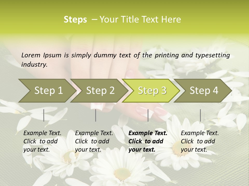 Woman Treatment Finger PowerPoint Template