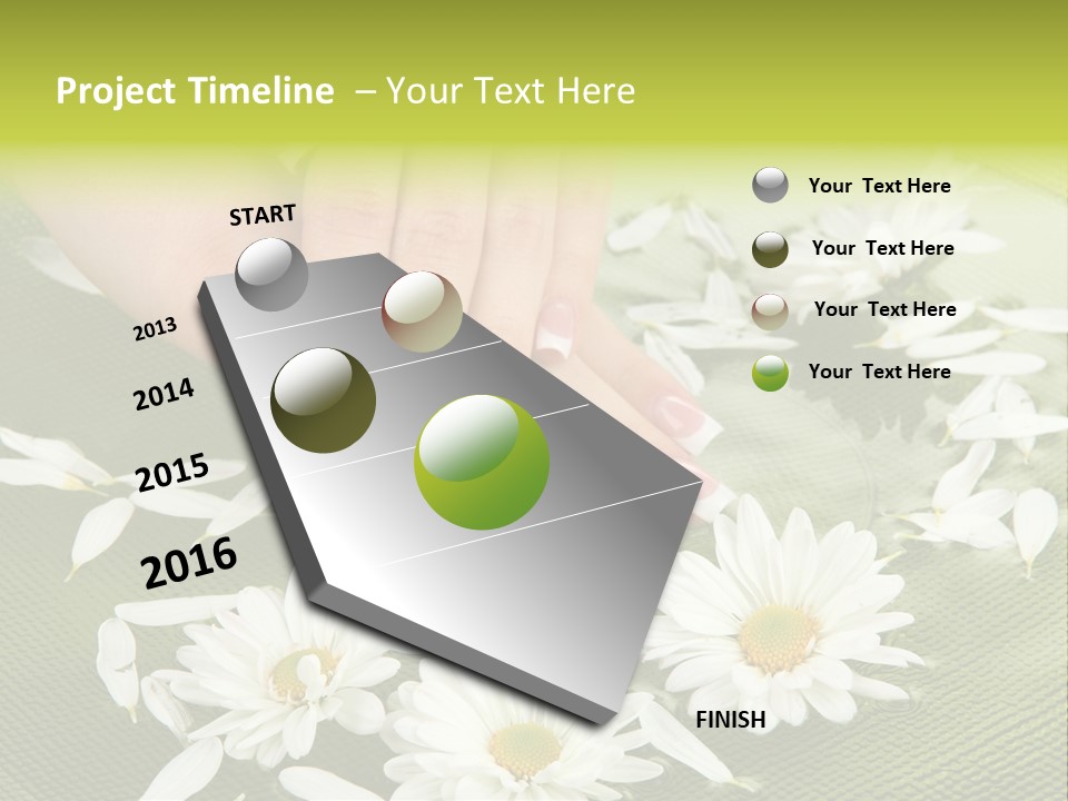 Woman Treatment Finger PowerPoint Template