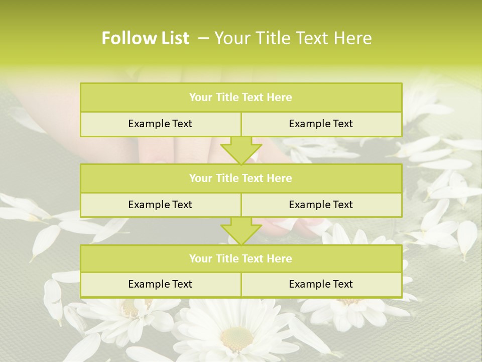 Woman Treatment Finger PowerPoint Template
