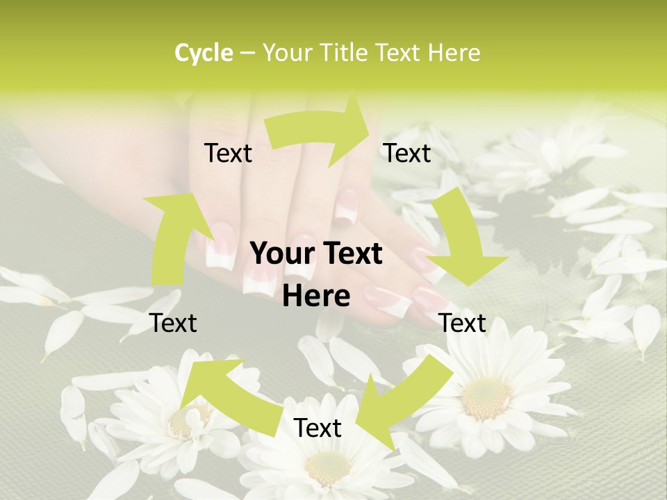 Woman Treatment Finger PowerPoint Template