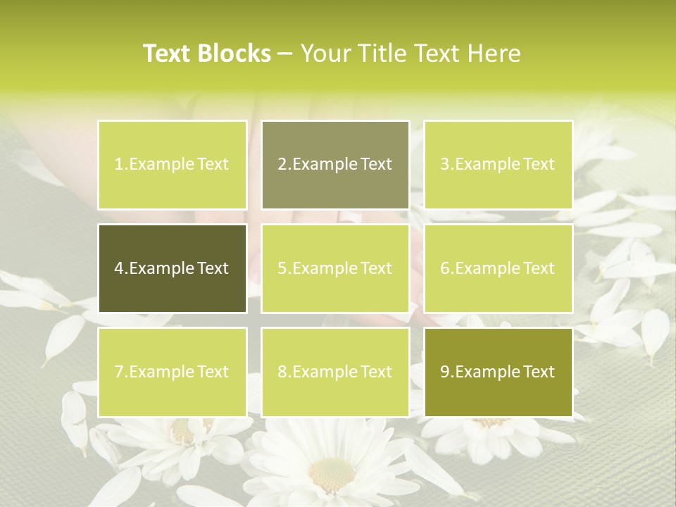 Woman Treatment Finger PowerPoint Template