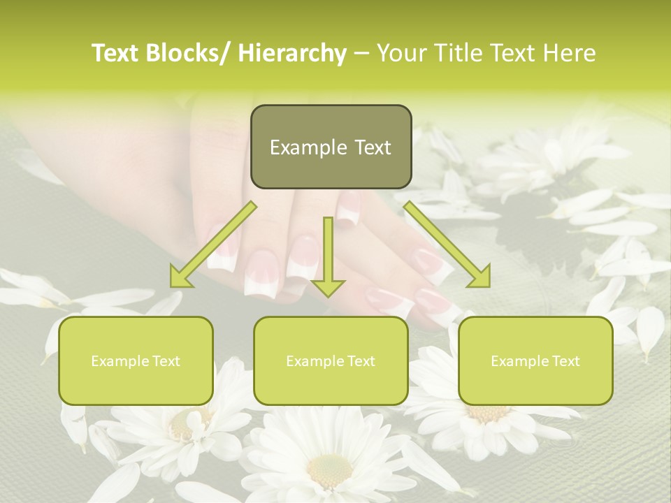 Woman Treatment Finger PowerPoint Template