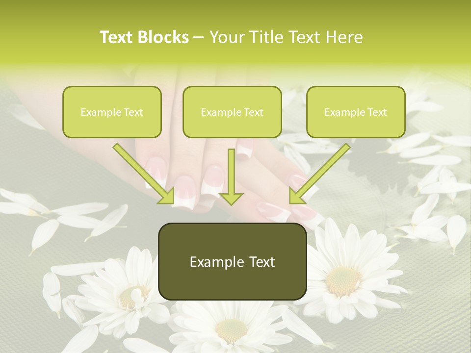 Woman Treatment Finger PowerPoint Template
