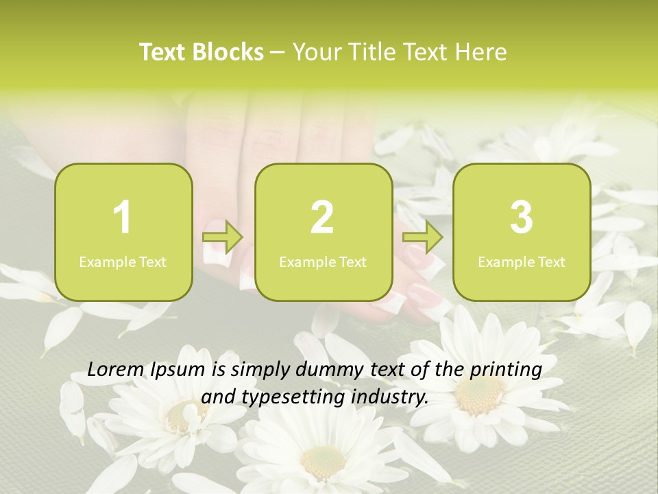 Woman Treatment Finger PowerPoint Template