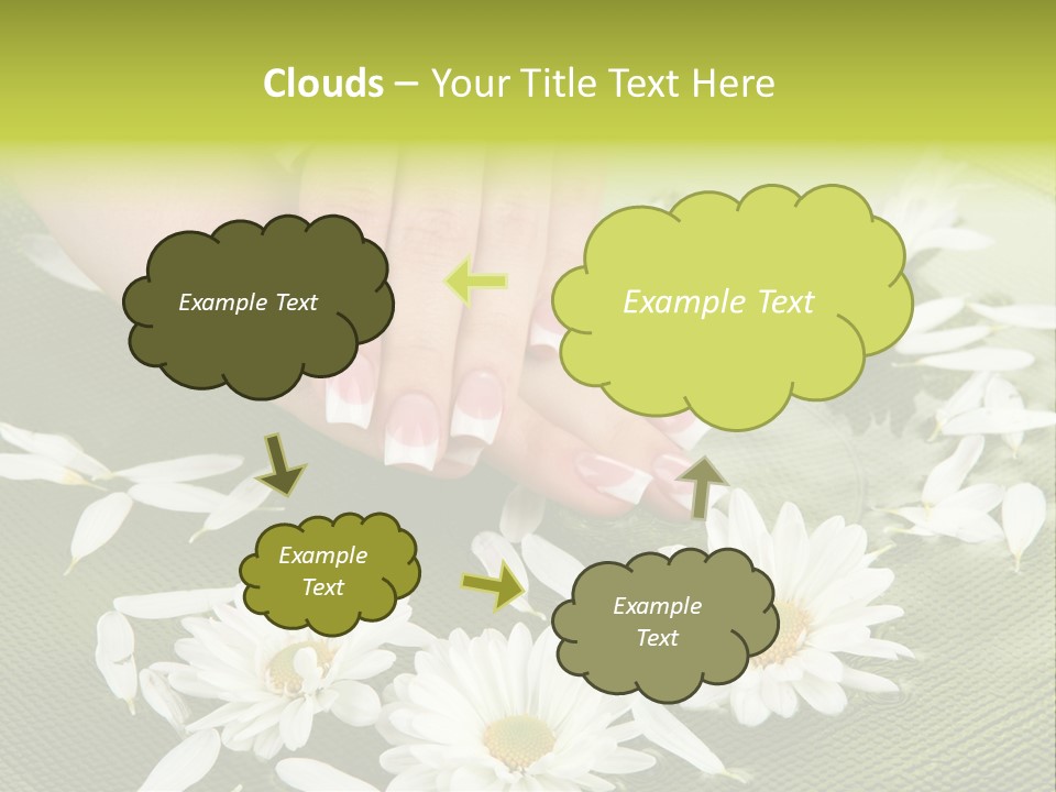 Woman Treatment Finger PowerPoint Template