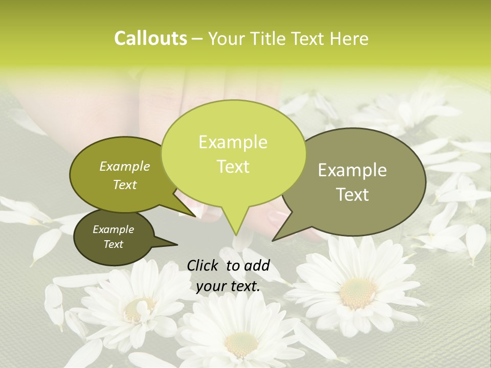 Woman Treatment Finger PowerPoint Template