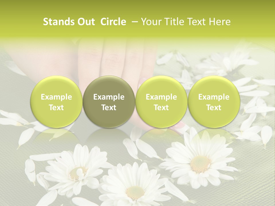 Woman Treatment Finger PowerPoint Template