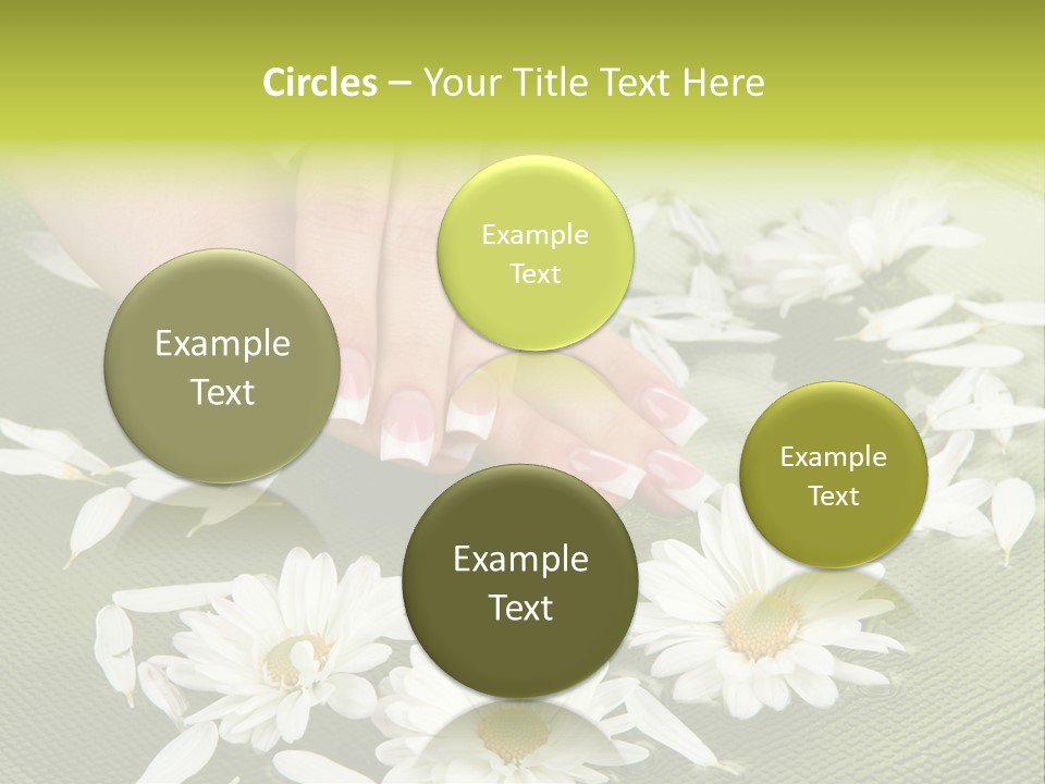 Woman Treatment Finger PowerPoint Template