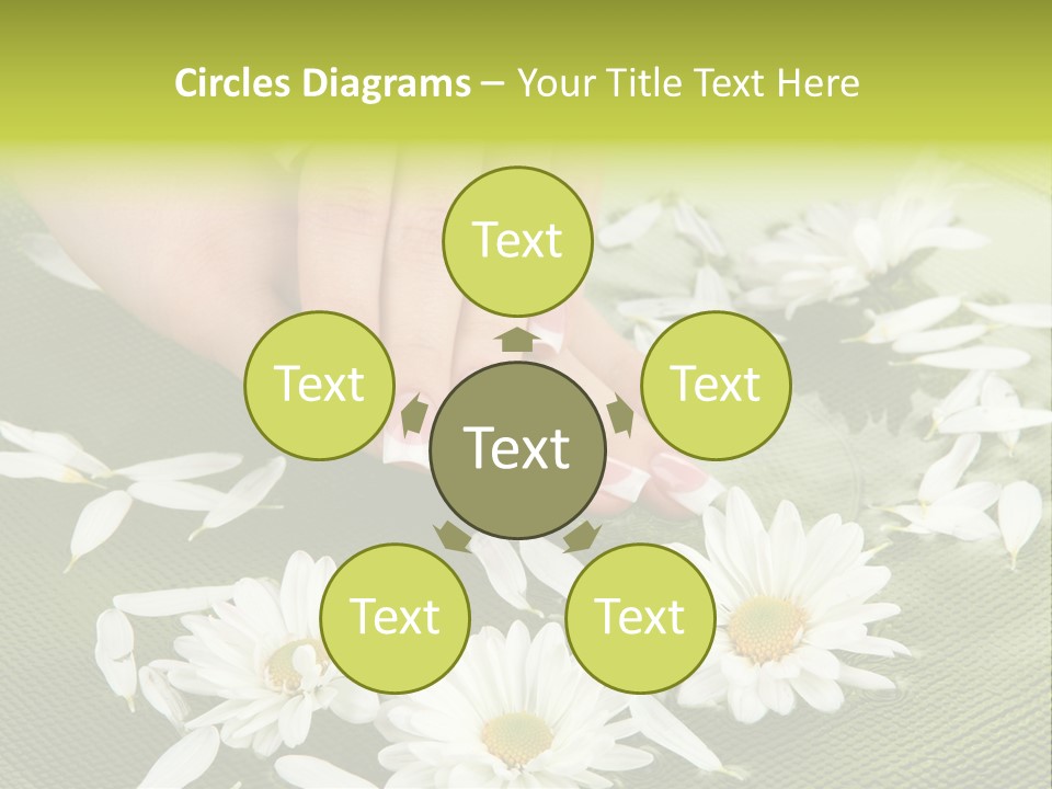 Woman Treatment Finger PowerPoint Template