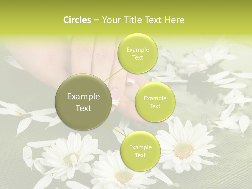 Woman Treatment Finger PowerPoint Template