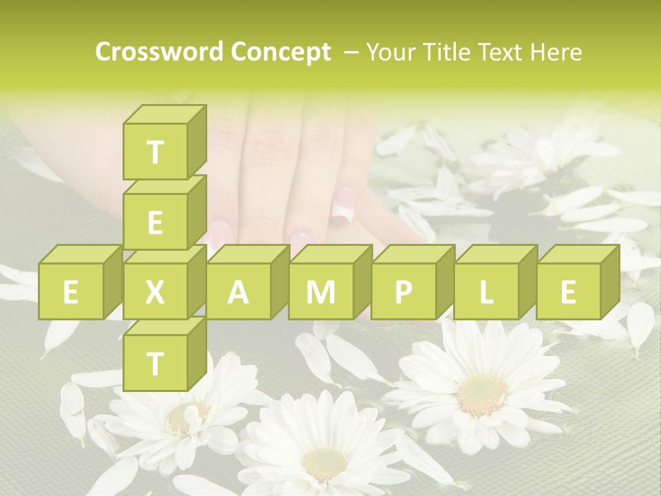 Woman Treatment Finger PowerPoint Template