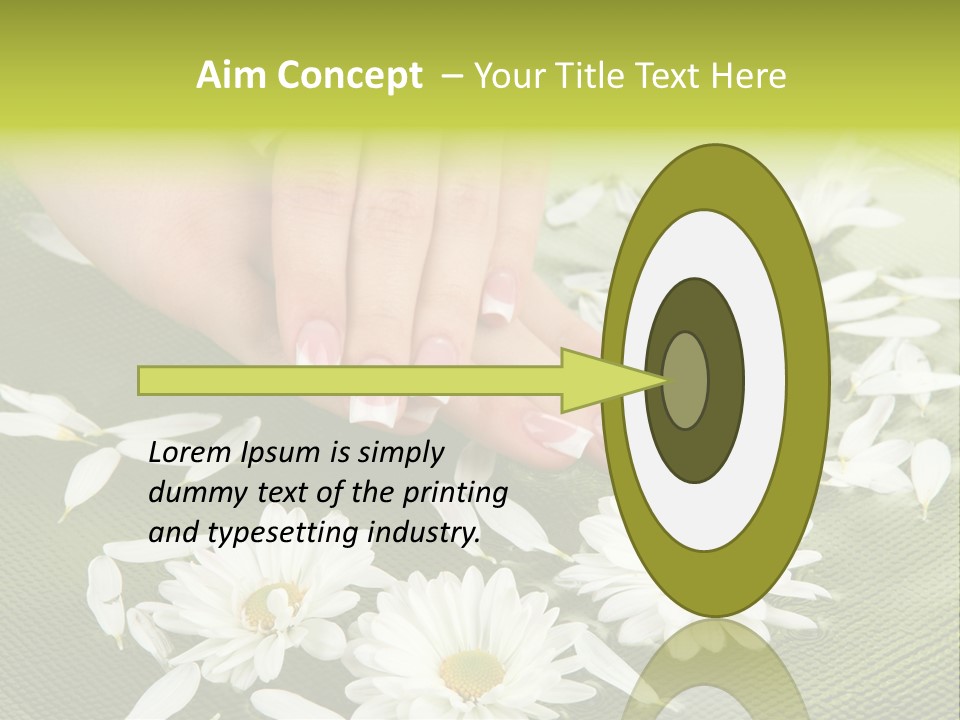 Woman Treatment Finger PowerPoint Template