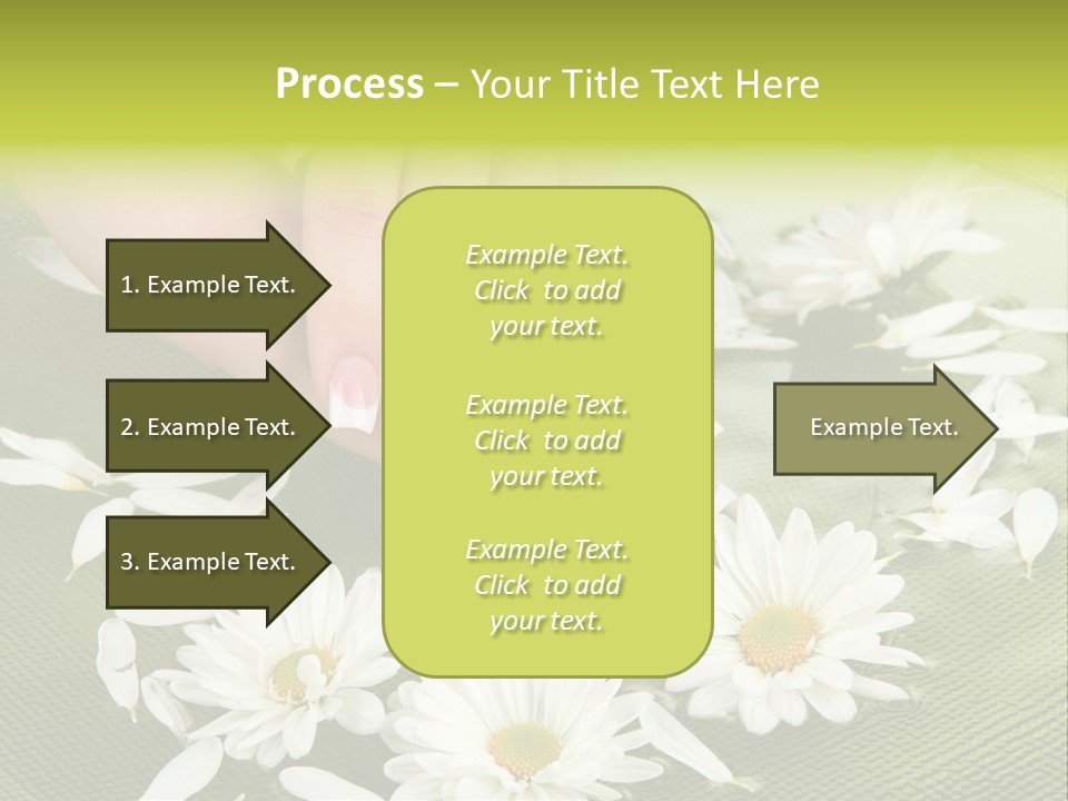 Woman Treatment Finger PowerPoint Template