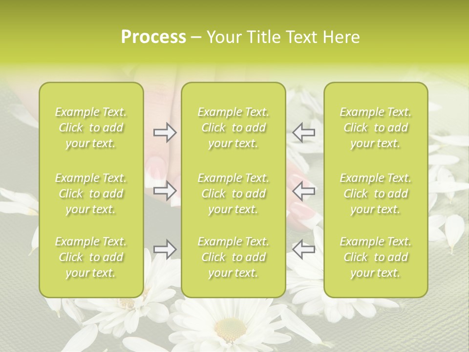 Woman Treatment Finger PowerPoint Template