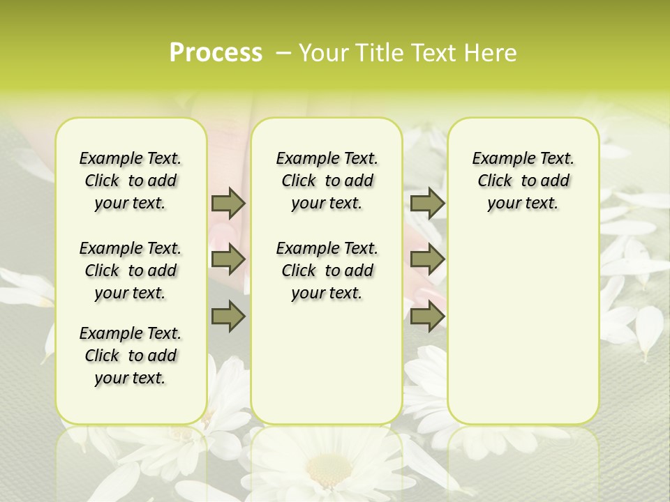 Woman Treatment Finger PowerPoint Template