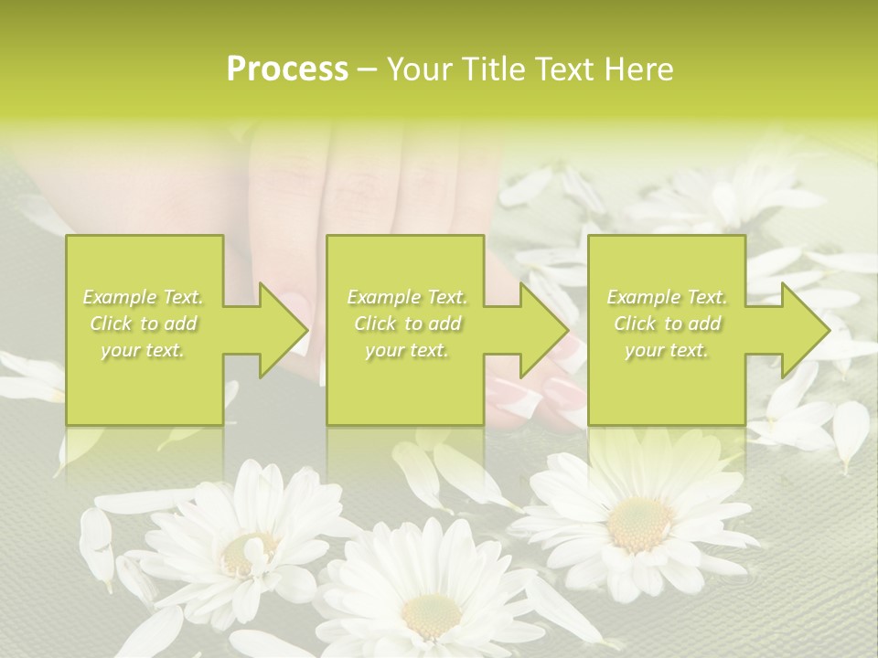Woman Treatment Finger PowerPoint Template