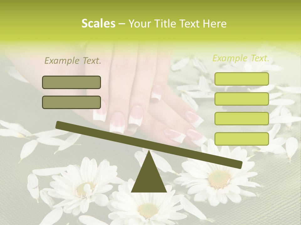 Woman Treatment Finger PowerPoint Template