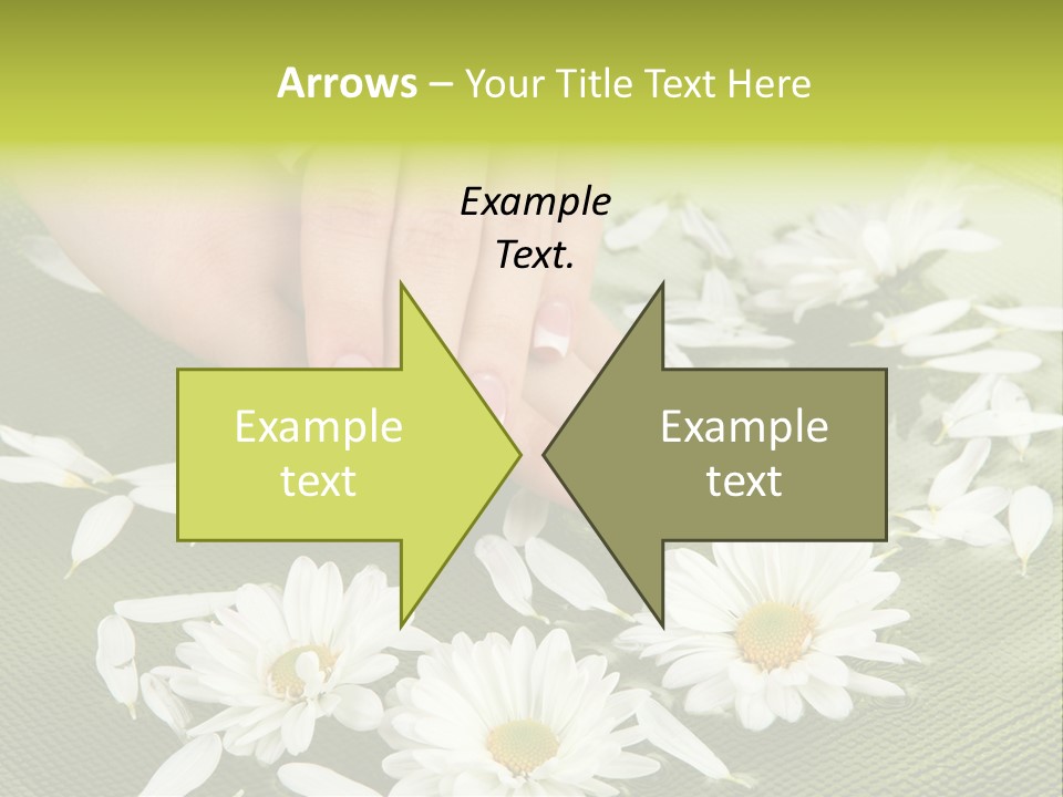 Woman Treatment Finger PowerPoint Template