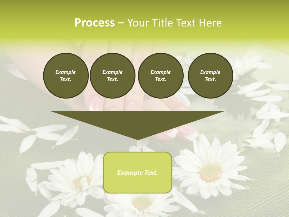 Woman Treatment Finger PowerPoint Template