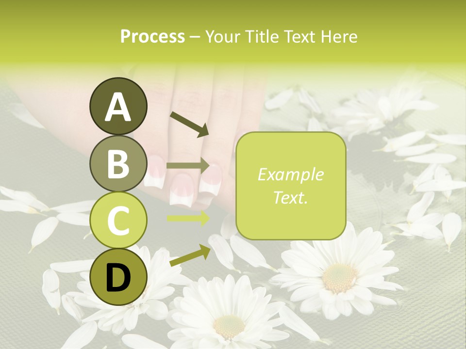 Woman Treatment Finger PowerPoint Template