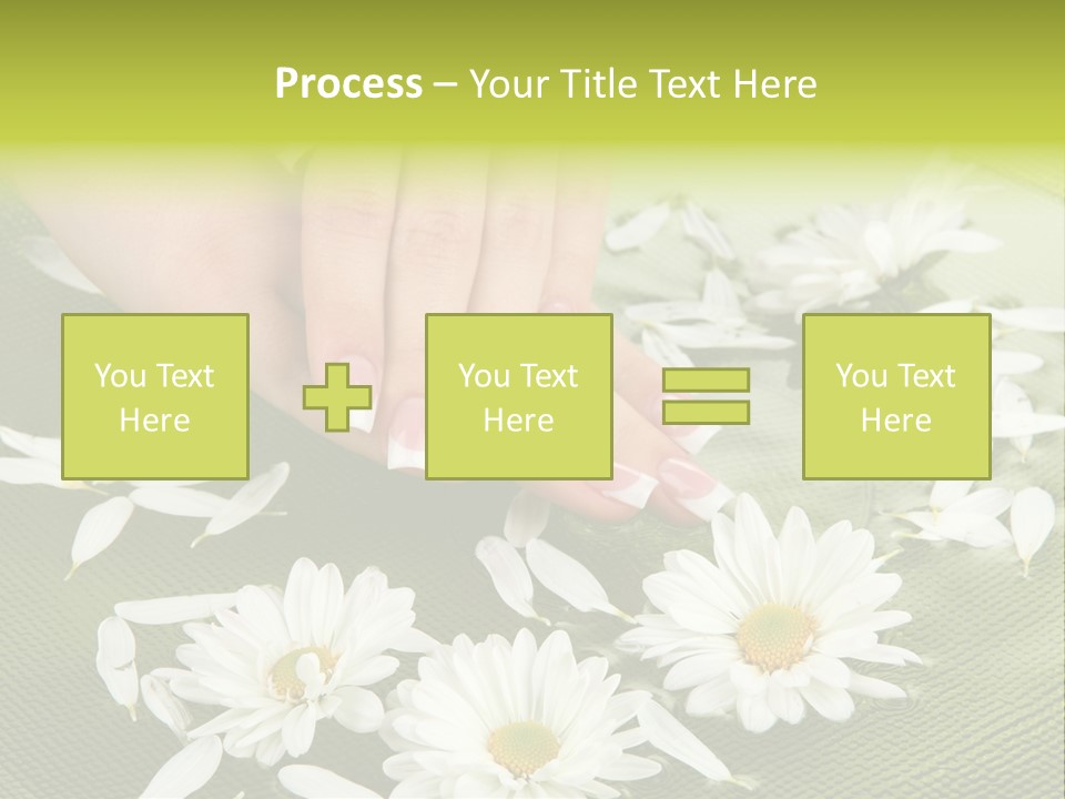 Woman Treatment Finger PowerPoint Template
