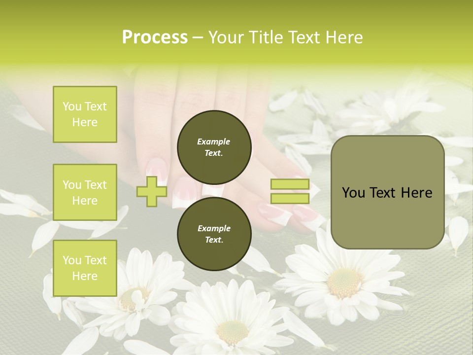 Woman Treatment Finger PowerPoint Template