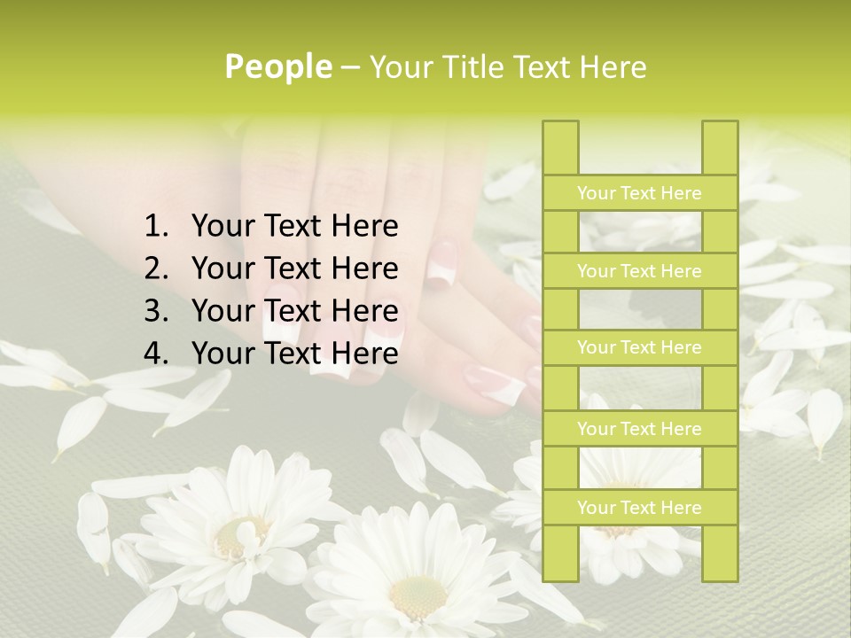 Woman Treatment Finger PowerPoint Template