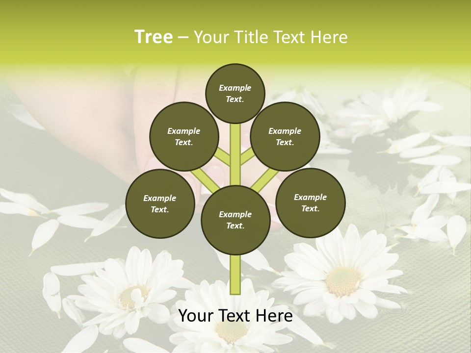 Woman Treatment Finger PowerPoint Template