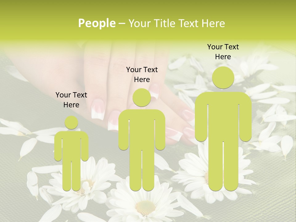 Woman Treatment Finger PowerPoint Template