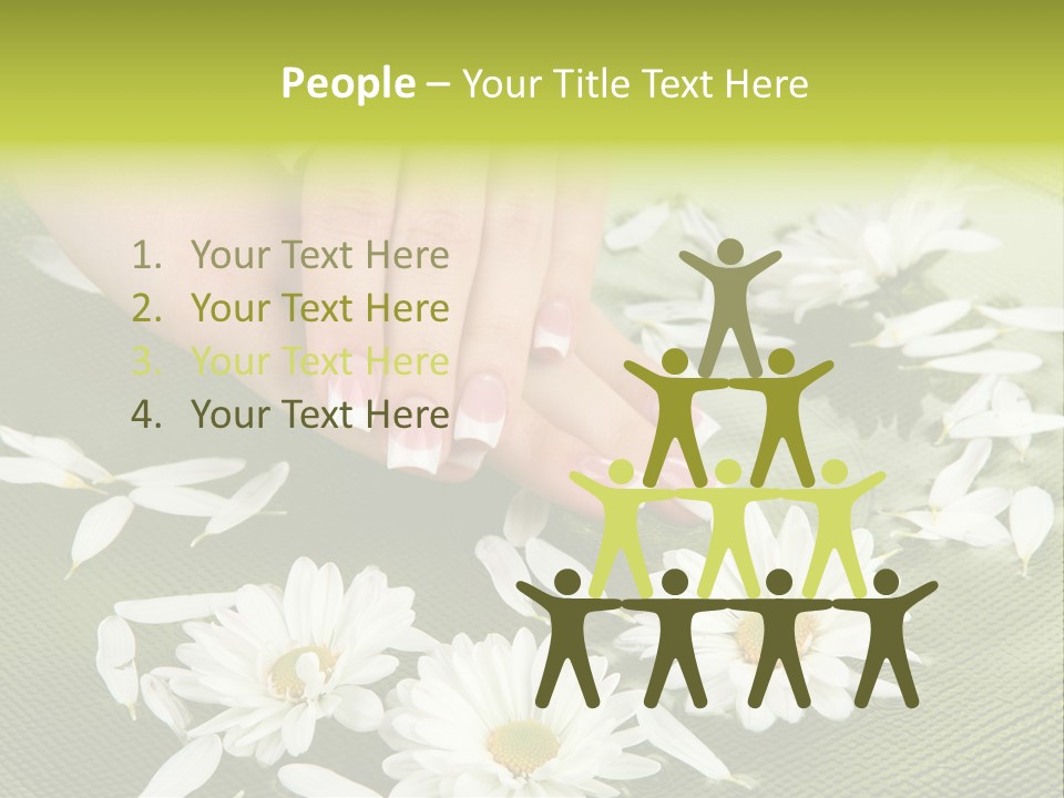 Woman Treatment Finger PowerPoint Template