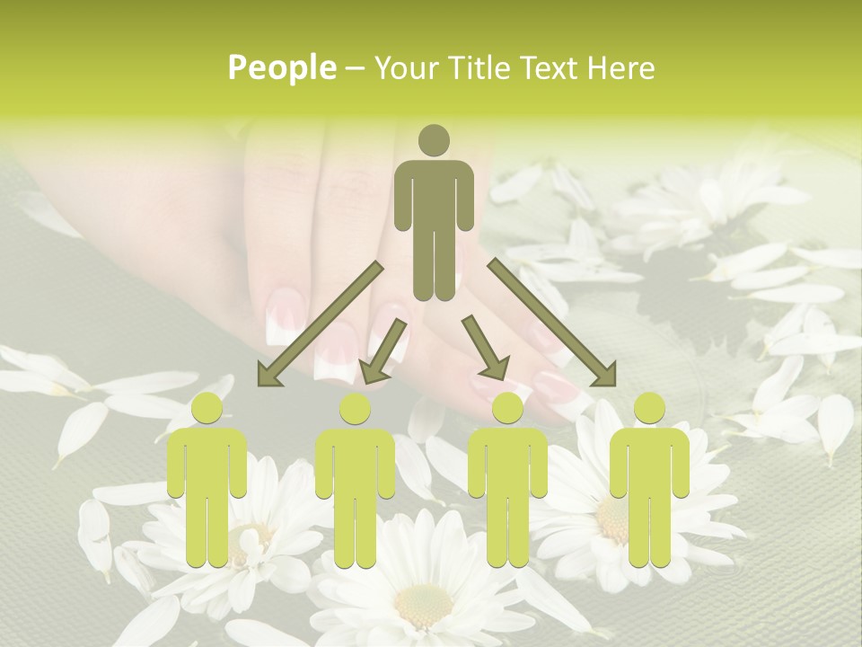 Woman Treatment Finger PowerPoint Template