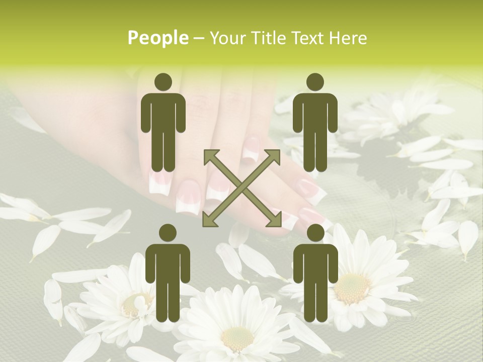 Woman Treatment Finger PowerPoint Template