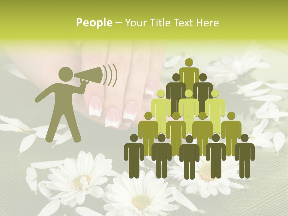 Woman Treatment Finger PowerPoint Template