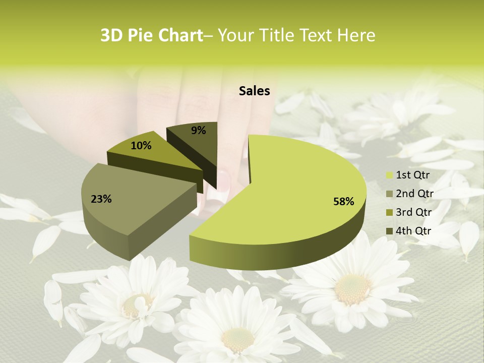Woman Treatment Finger PowerPoint Template
