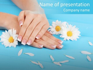 Aromatherapy Lacquer Camomile PowerPoint Template