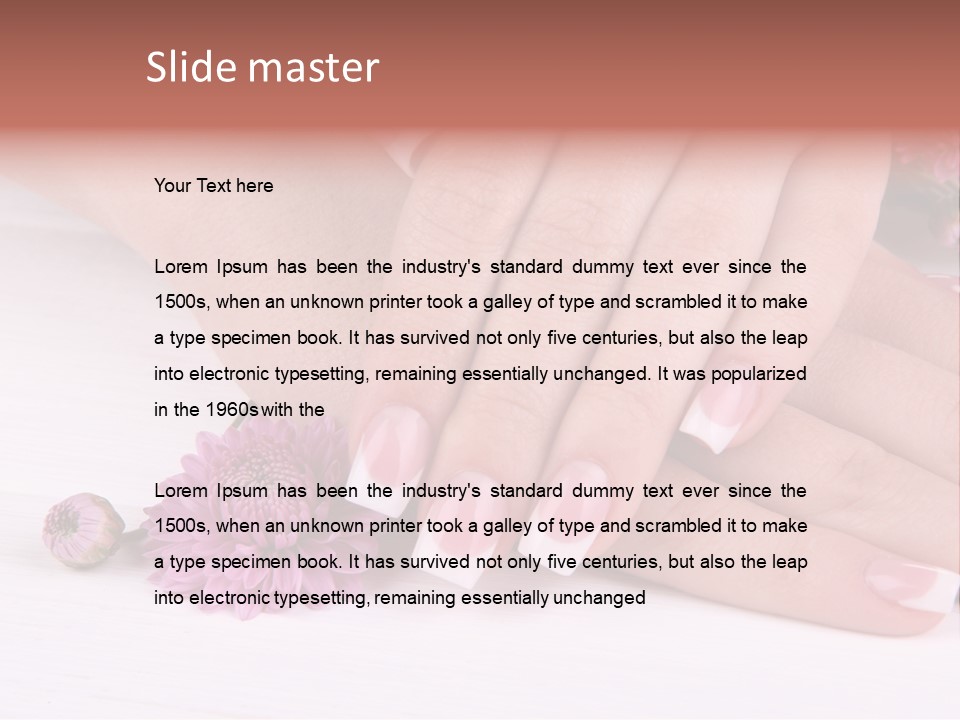 Young Therapy Flower PowerPoint Template