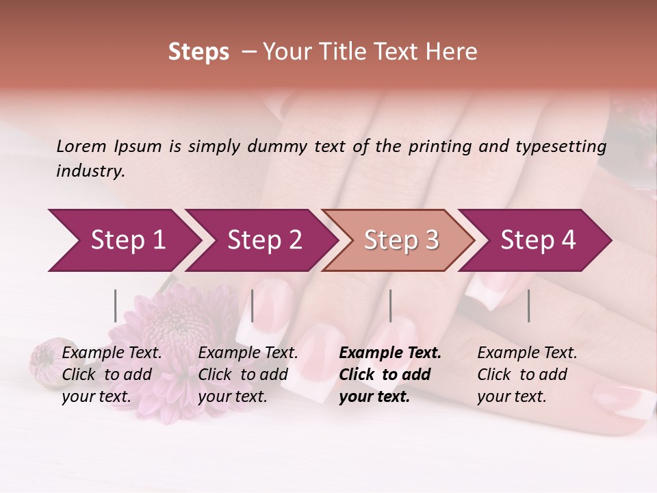 Young Therapy Flower PowerPoint Template