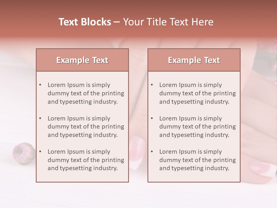 Young Therapy Flower PowerPoint Template