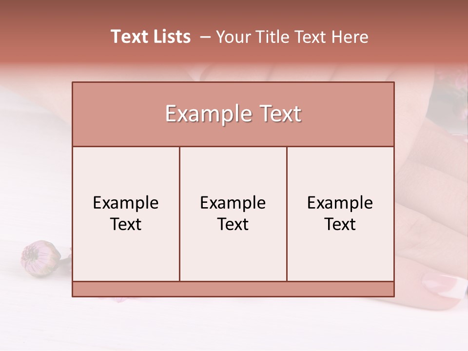Young Therapy Flower PowerPoint Template