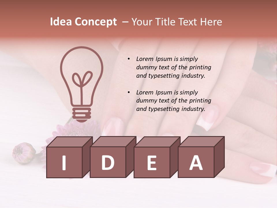 Young Therapy Flower PowerPoint Template