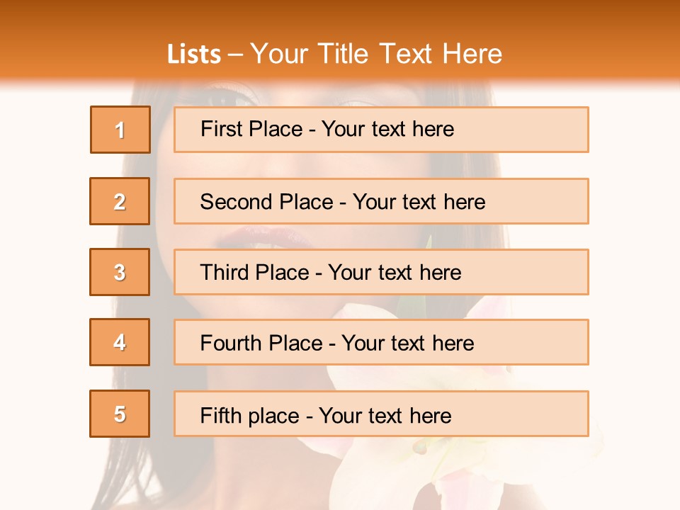 Flower Healthy White PowerPoint Template