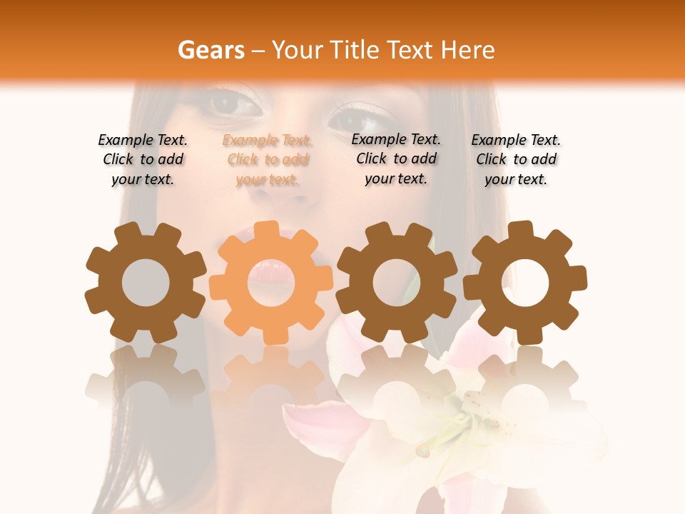 Flower Healthy White PowerPoint Template