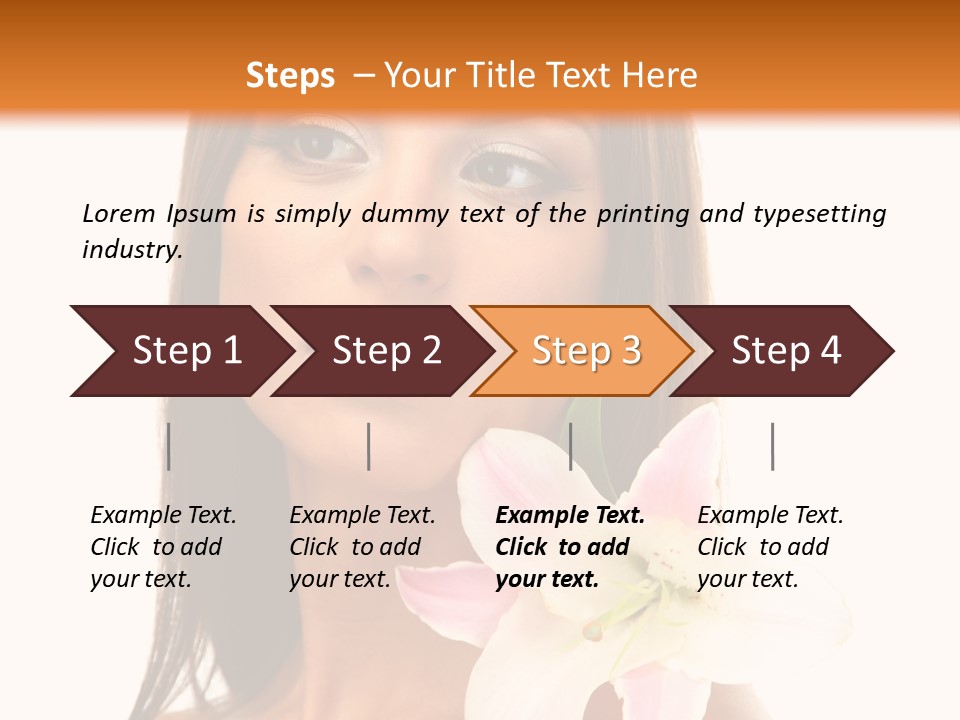 Flower Healthy White PowerPoint Template