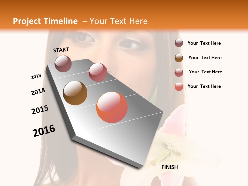 Flower Healthy White PowerPoint Template
