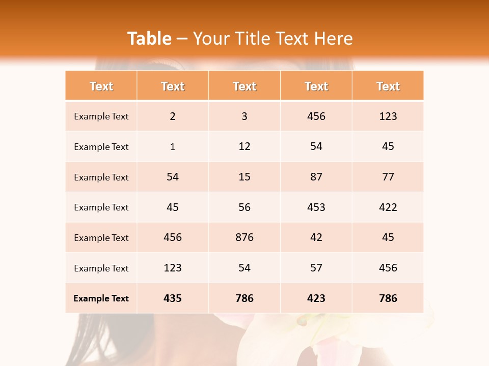 Flower Healthy White PowerPoint Template