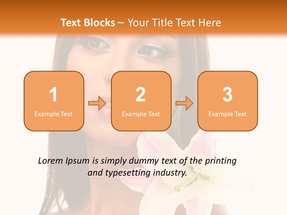 Flower Healthy White PowerPoint Template