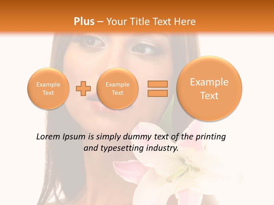 Flower Healthy White PowerPoint Template