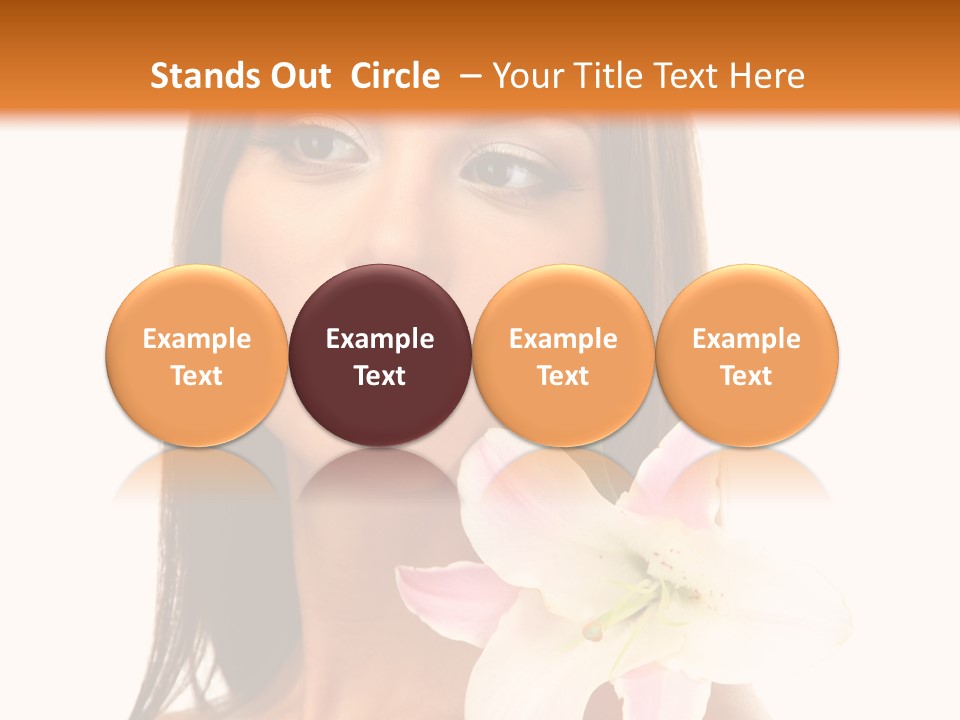 Flower Healthy White PowerPoint Template