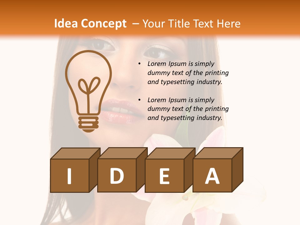 Flower Healthy White PowerPoint Template